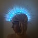 RECHARGEABLE LED MOHAWK Led Headpiece Rave Accesories Festival Fashion ...