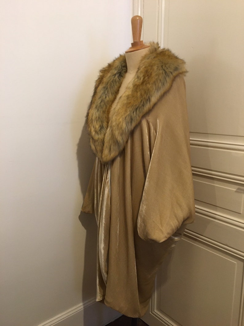 Manteau époque années 20 1920 coat style Poiret image 3