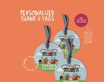 Toca Boca thank you tag. Toca Life bag tag. Toca World thank you card. TOBOPR