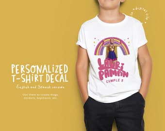 Luli Pampin Iron On Transfer or sublimation design . Luli Pampin custom shirt. Luli Pampin Party supplies. LUPAPR