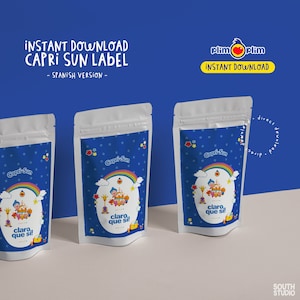 Plim Plim direkter Download capri Sonnensaft Spanisch. Plim Plim Clown Kool Aid Saft Etikett. PLPLPR