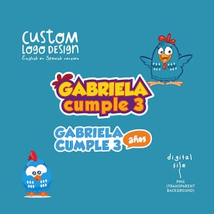 Lottie Dottie Chicken custom logo, Galhina Pintadinha inspired logo, lottie chicken. GAPIPR