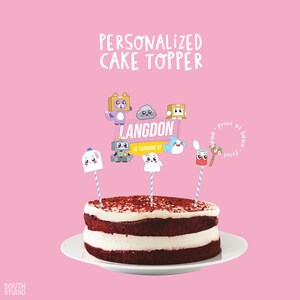 Lankybox Cake Topper Printable Lankybox Lankybox Party Banner Lankybox Cake Topper Printable Lankybox Lankybox Party Banner