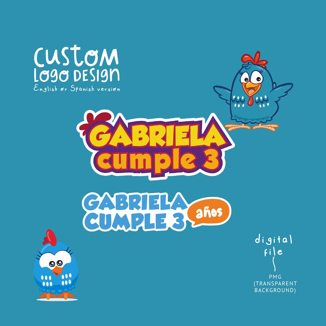 Gallina Pintadita Custom Logo Galhina Pintadinha Inspired - Etsy