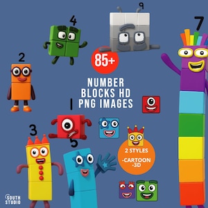 Numberblocks PNG Clipart, Number blocks png images. NUBLPR