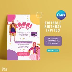 EDITABLE Luli Pampin invitation. Luli Pampin instant download invitation. LUPAPR