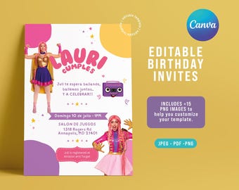 EDITABLE Luli Pampin invitation. Luli Pampin instant download invitation. LUPAPR