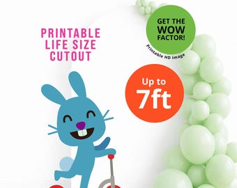 Printable Jack the Rabbit Life Size Cutout, Sago Mini 7ft Standee, Jack ...
