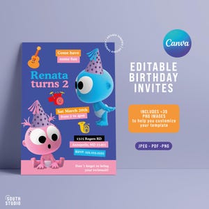 EDITABLE Googoo Gaagaa invitation. Googoo Gaagaa instant download invitation. GOGAPR