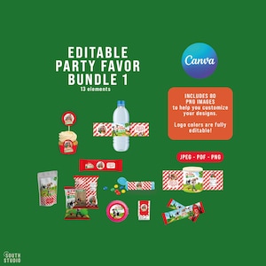 EDITABLE Zenon Farm 13 item label bundle. Granja Zenon party printable bundle. GRZEPR
