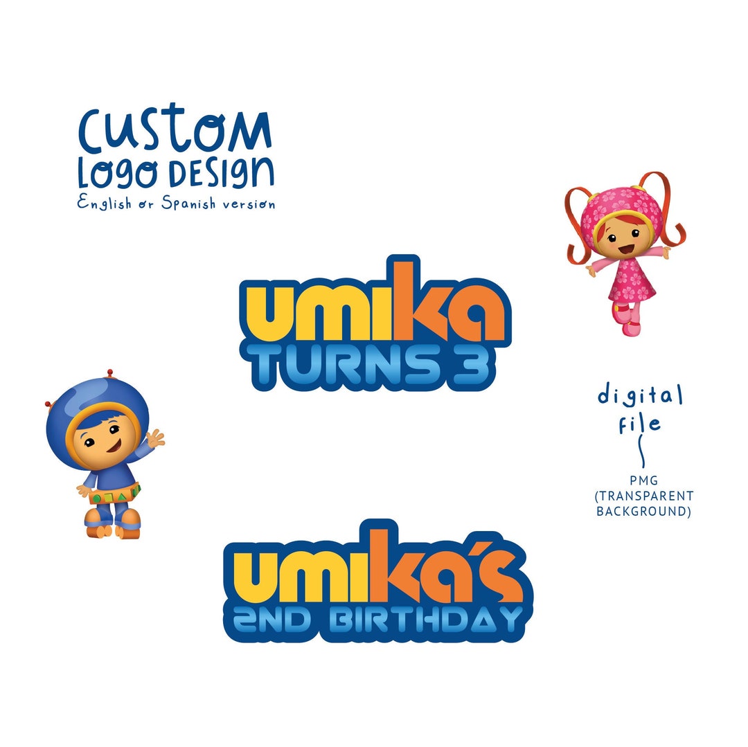Team Umizoomi Custom Birthday Logo Design (digital File) - Etsy, image size:1080x1079