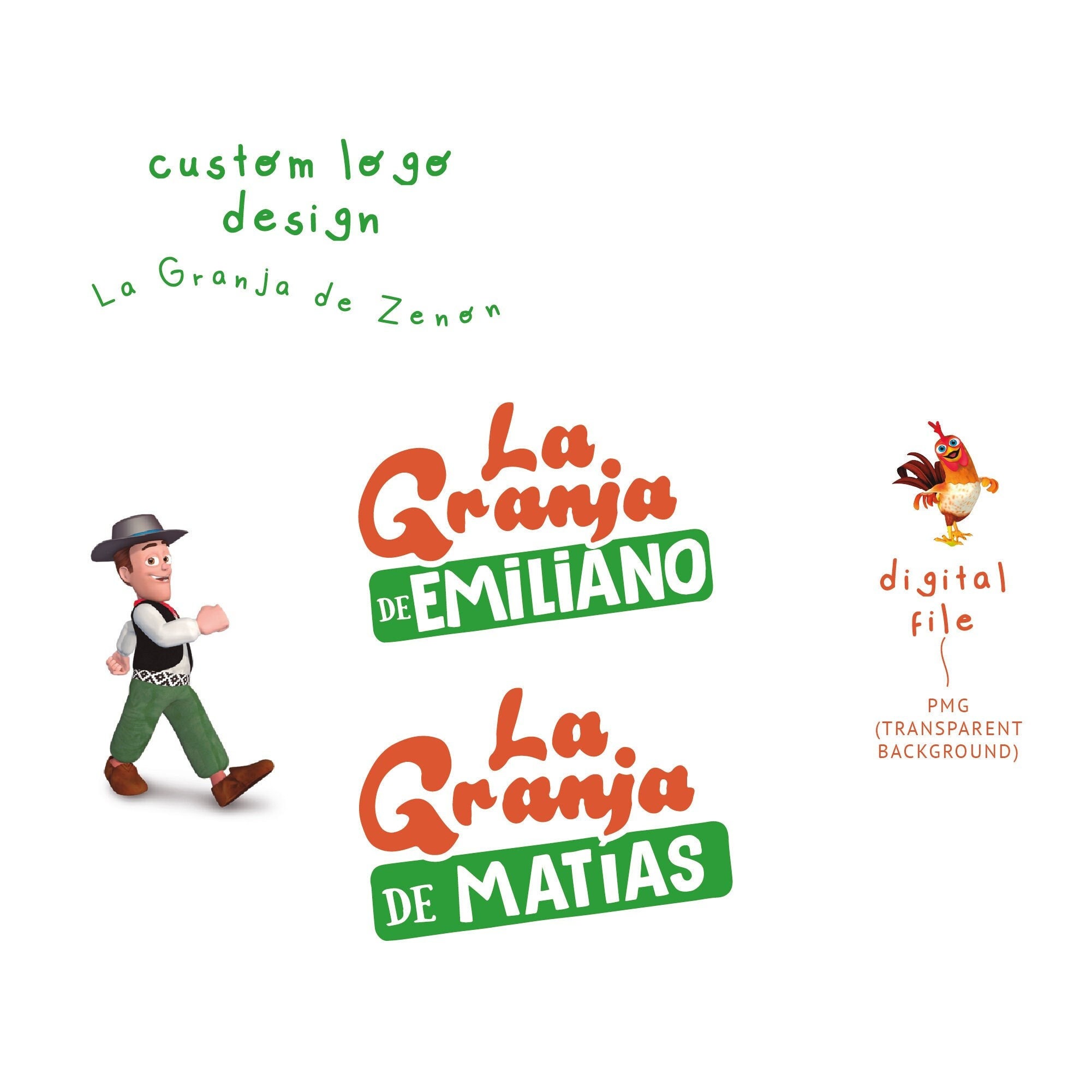 Granja De Zenon Boys Girls Birthday Custom Personalized Party Favor St –  Lalas Sticker Creation