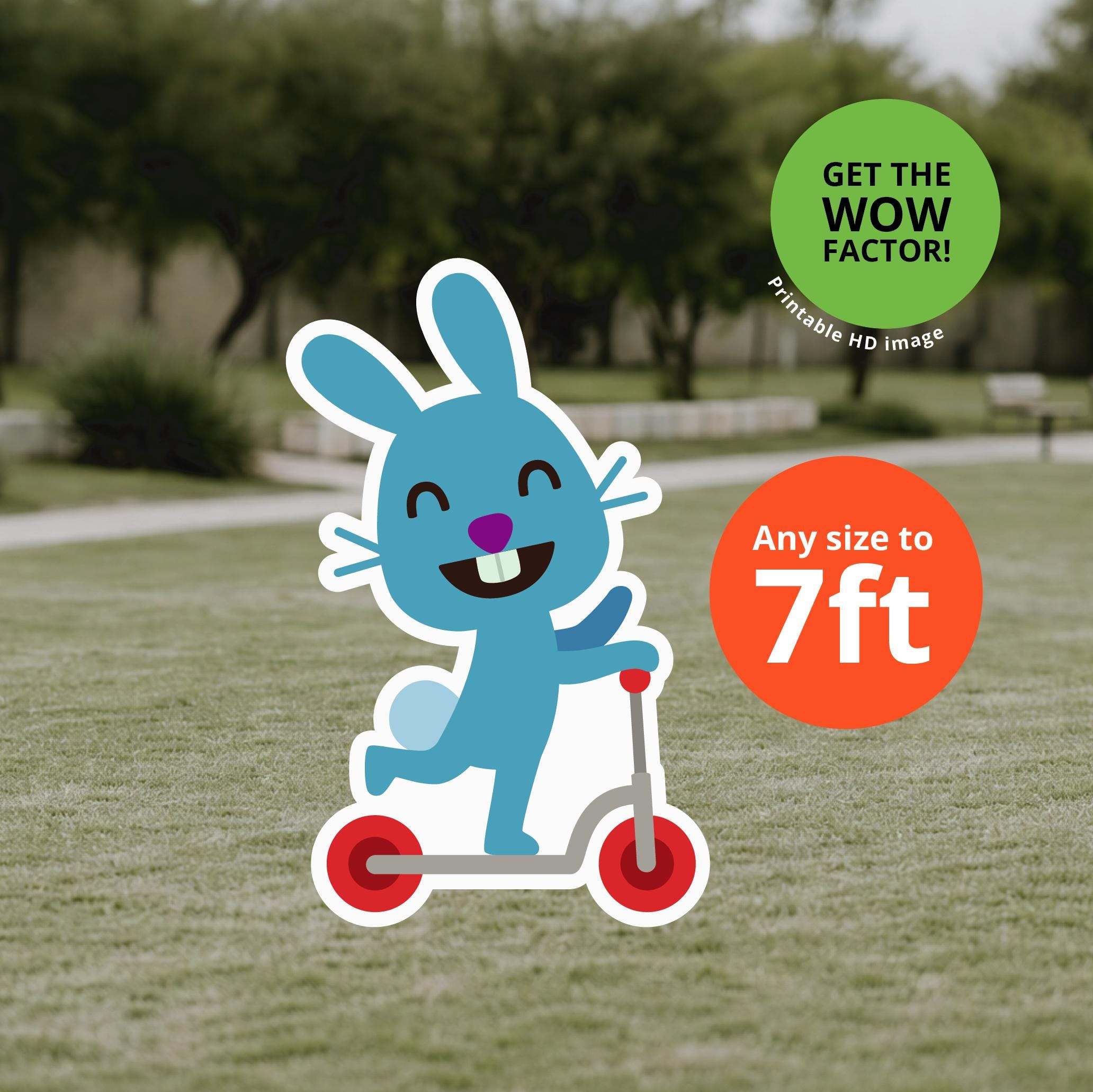 Jack Rabbit Cut Out Printable Jack the Rabbit Life Size Cutout, Sago Mini 7ft Standee, Jack ...