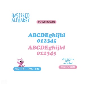 GooGoo GaaGaa inspired alphabet, Goo Goo inspired font, Baby first. GOGAPR