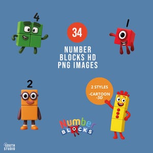 Numberblocks PNG Clipart, Number blocks png images. NUBLPR
