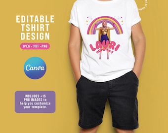 EDITABLE Luli Pampin Iron On Transfer or sublimation design. Luli Pampin custom shirt. LUPAPR