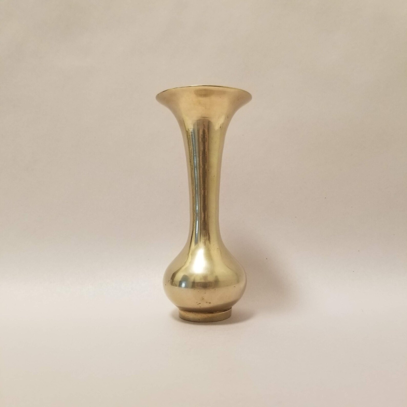 Mini Vintage Brass Metal Bud Vase Flower Holder with Fluted Etsy