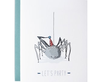 Spider "Let's Party" Card