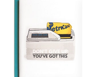 Don't Give Up NYC MetroCard Subway Card