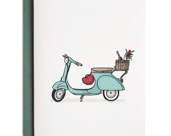 Vespa Greeting Card