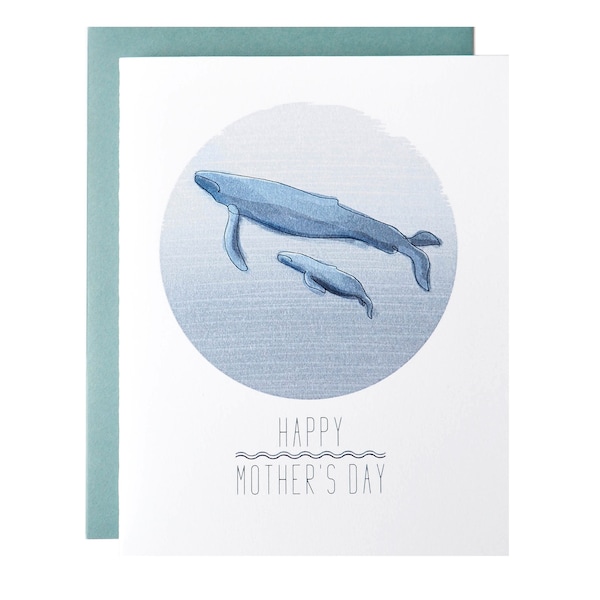 Whale Mother's Day Card