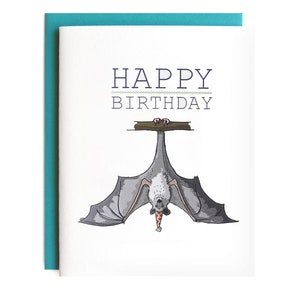 Bat Happy Birthday Card