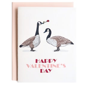 Goose Valentine's Day Card