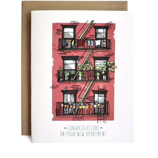 Congratulations on Your New Apartment/New Apartment/Moving/Housewarming Card