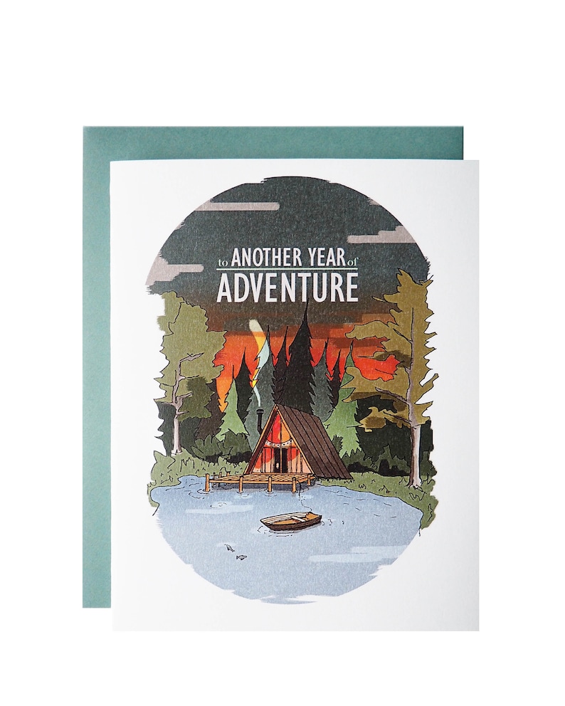 To Another Year of Adventure Camping Birthday/Anniversary Card image 1