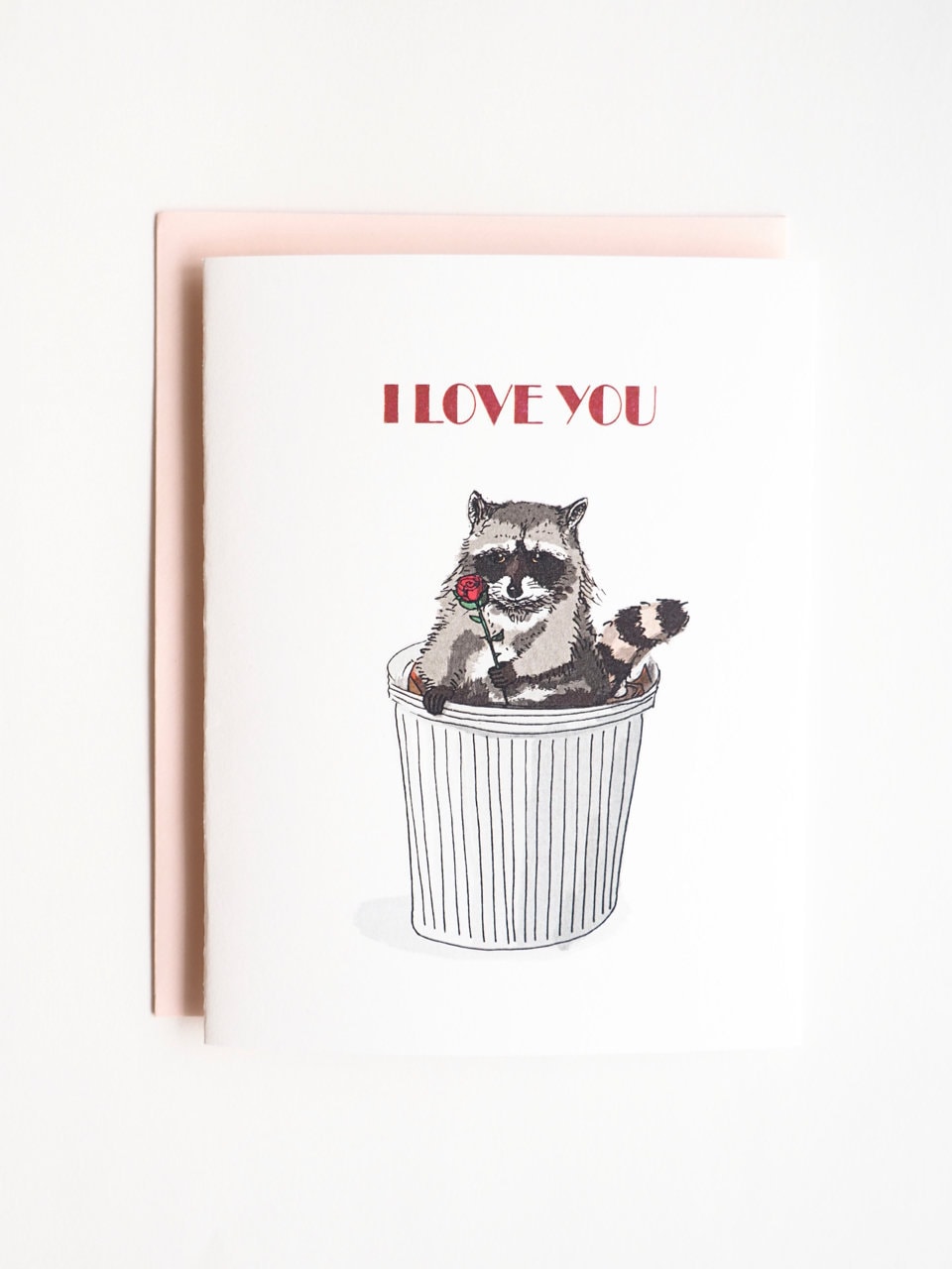 Raccoon I Love You Anniversary/valentine's Day Card - Etsy