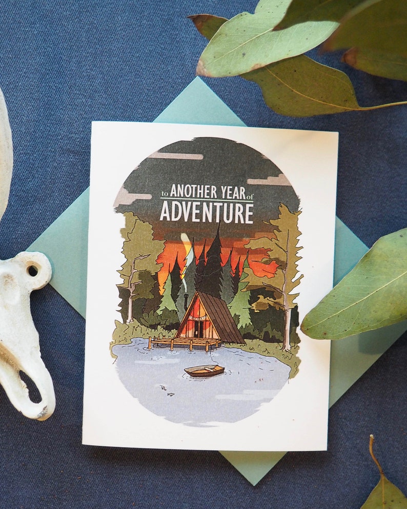 To Another Year of Adventure Camping Birthday/Anniversary Card image 3