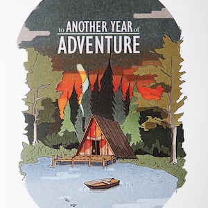 To Another Year of Adventure Camping Birthday/Anniversary Card image 2