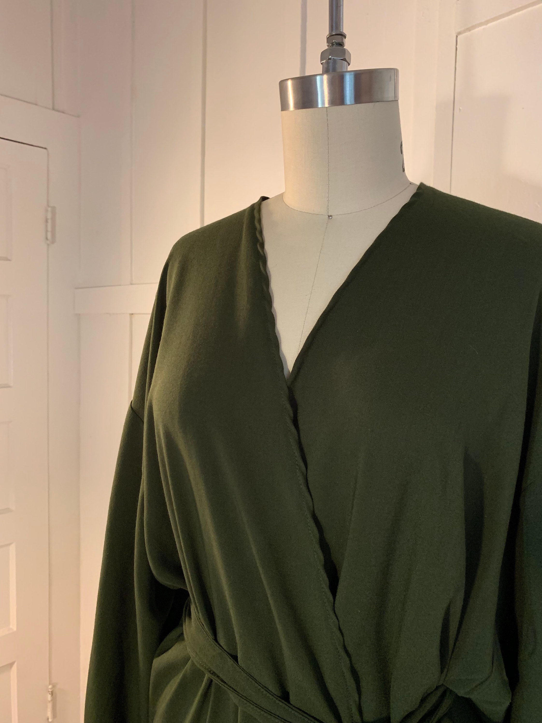 Green Robe / Gift for Bride / Boho Wedding / Bridesmaid Gift / - Etsy