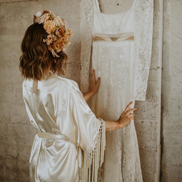Bohemian Bridal Robe Etsy