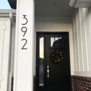 4 Inch Art Deco Narrow Modern House Numbers Letters Etsy