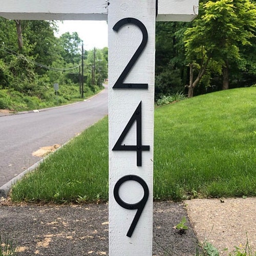 6 Inch Metal House Numbers and Letters Modern House Numbers Etsy Canada