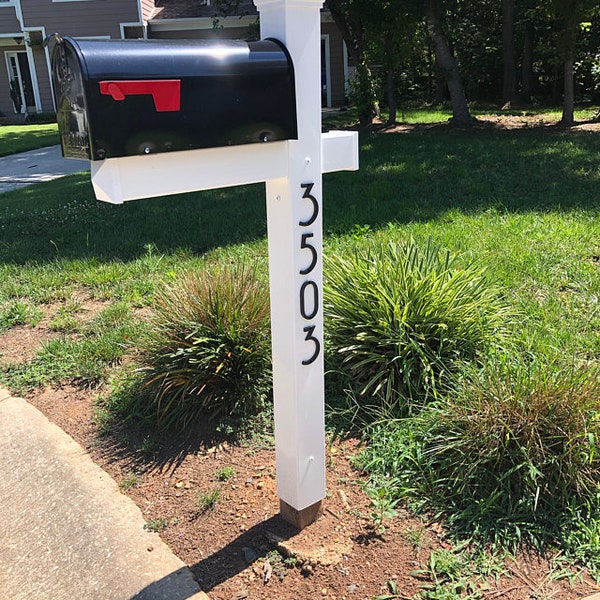 Letras estrechas para números de casa modernos de estilo art déco de 5 pulgadas