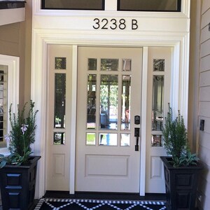 Letras de números de casas modernas e elegantes de 7 polegadas