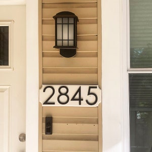 Letras de números de casas modernas e elegantes de 8 polegadas