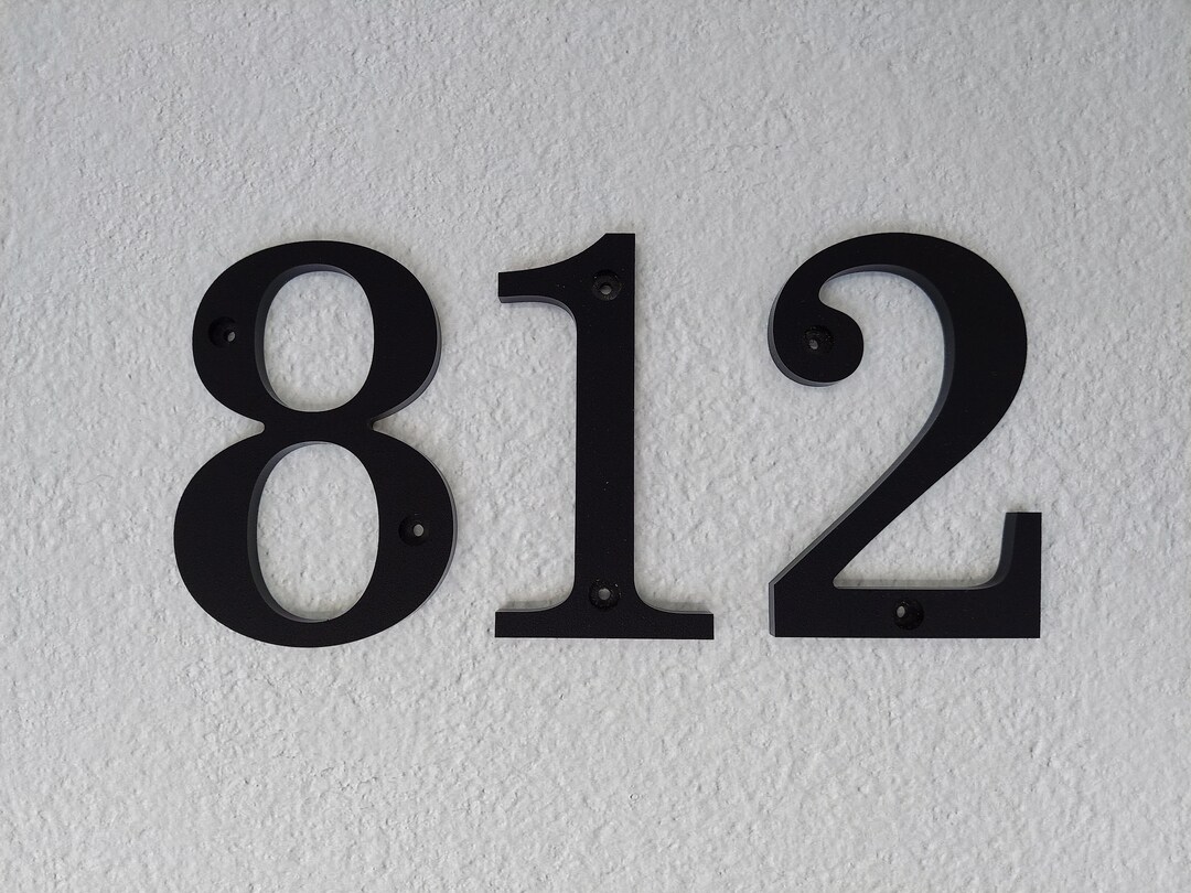 8 Inch Traditional & Wider, House Numbers Letters - Etsy