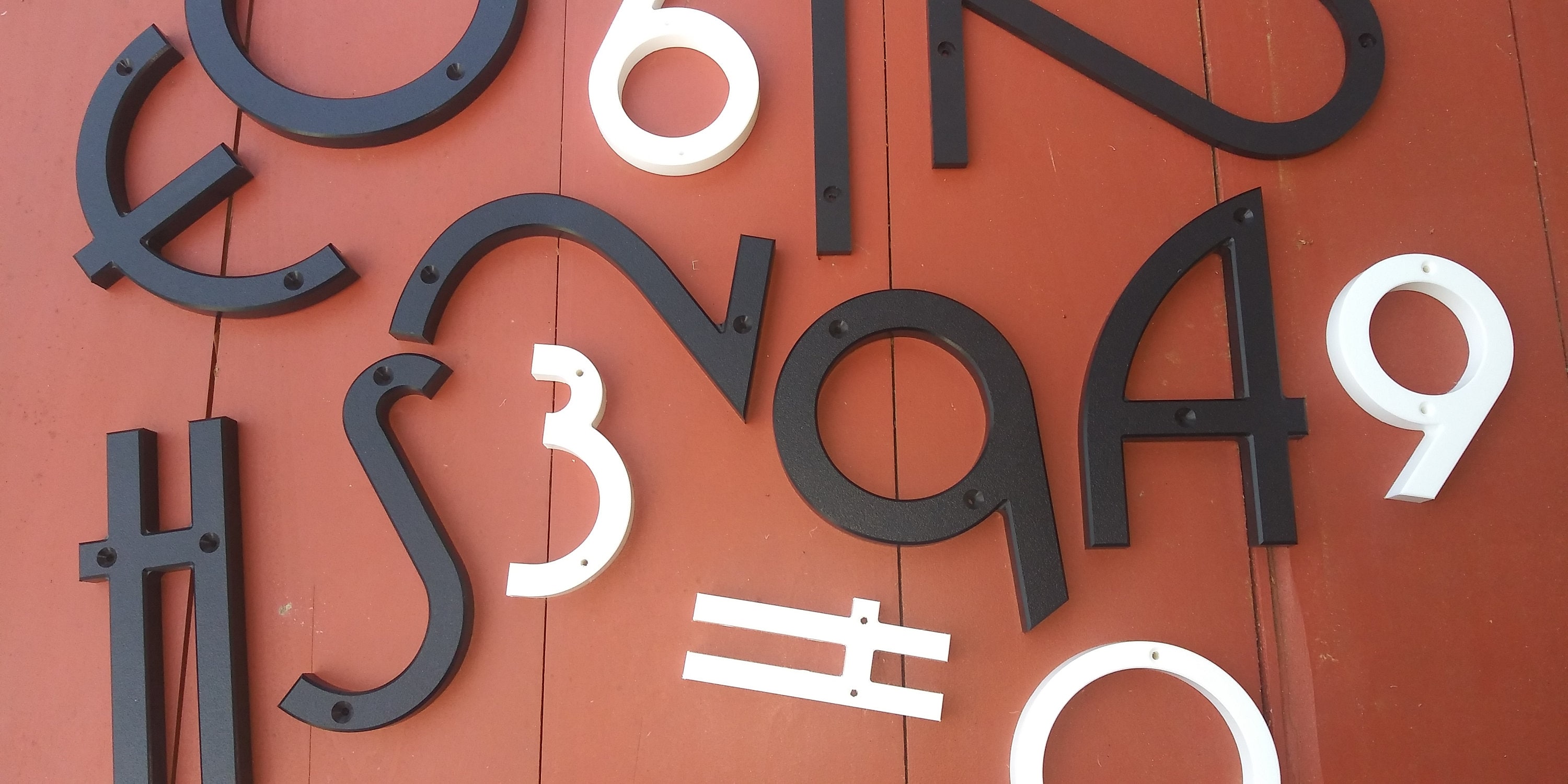 6 Inch Art Deco & Modern House Numbers Letters - Etsy