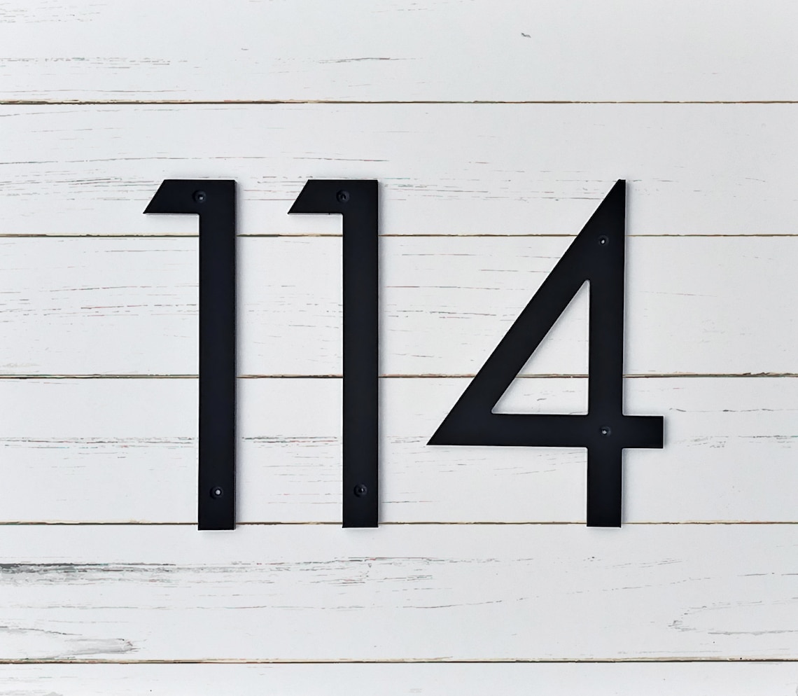 4 Inch Modern & Elegant House Numbers Letters - Etsy