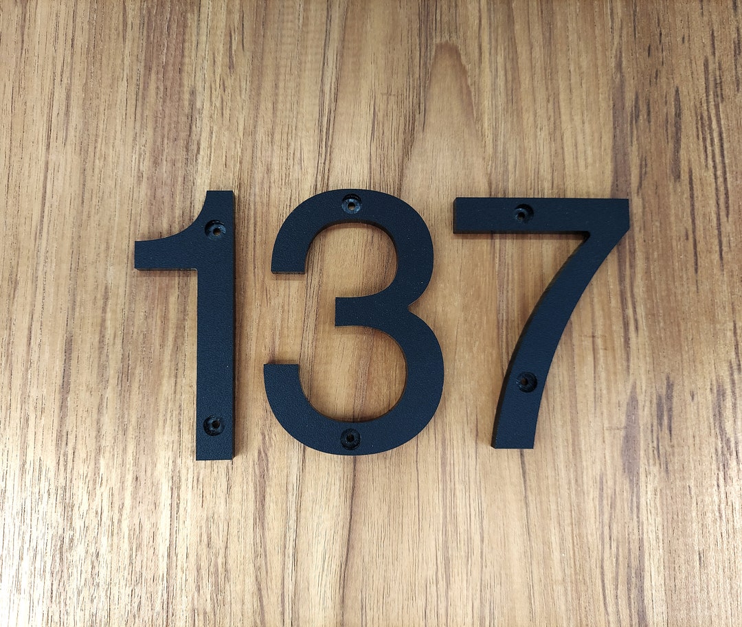 4 Inch Classic, House Numbers Letters Etsy