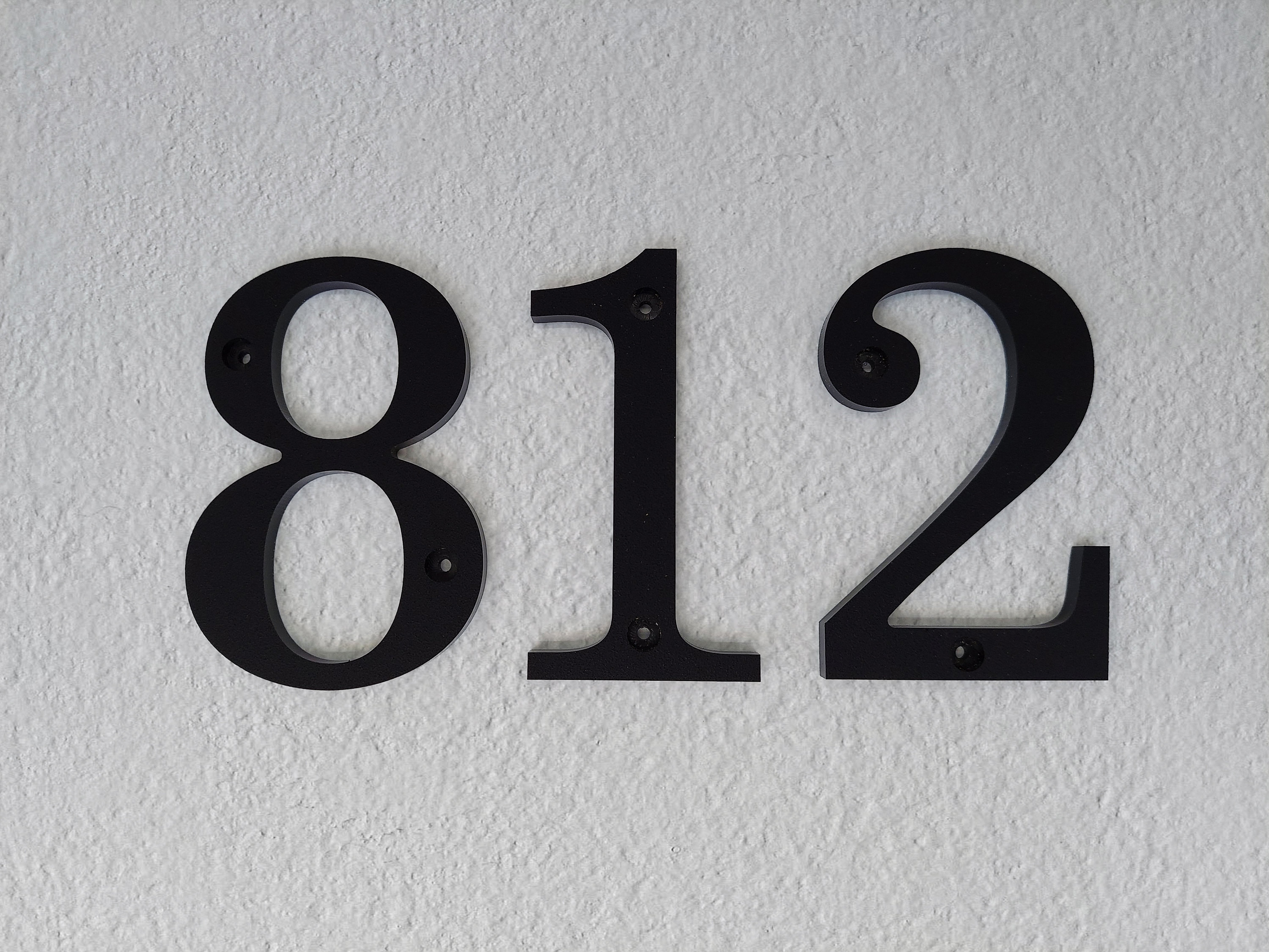 12 Inch Traditional & Wider, House Numbers Letters - Etsy