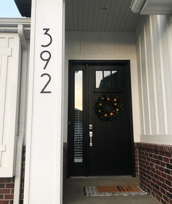 5 Pouces Art Déco &narrow Modern House Chiffres Lettres