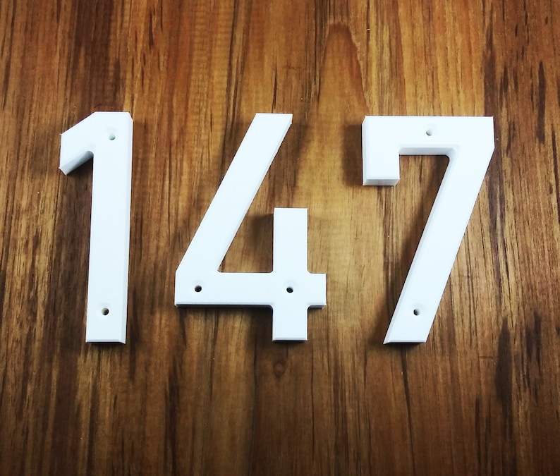 10 Inch Bold Modern House Numbers & Letters Etsy