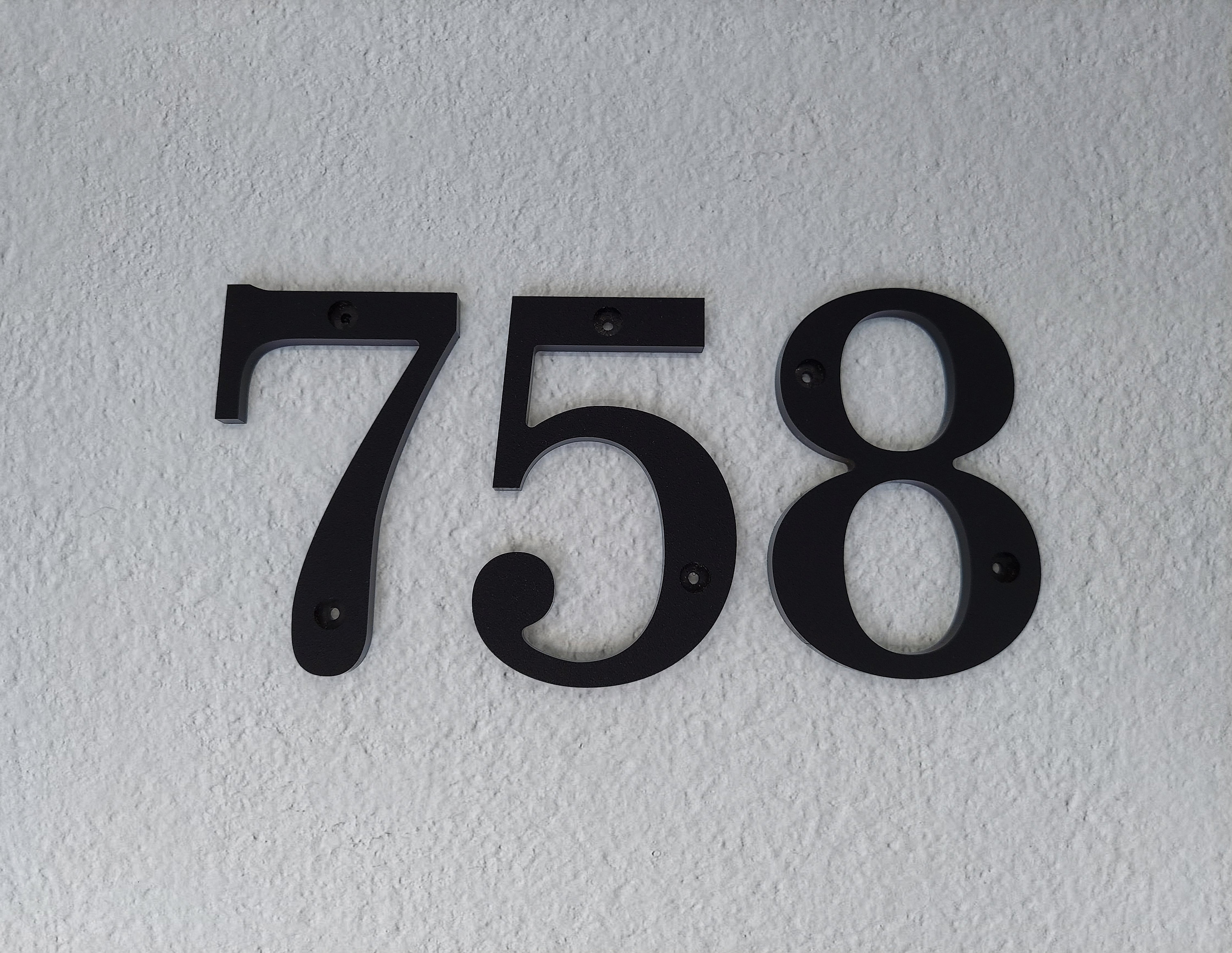 6 pollici Tradizionale & Wider, Lettere numeri di casa