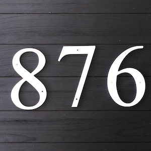 10 inch Traditional & Narrow House Numbers Letters