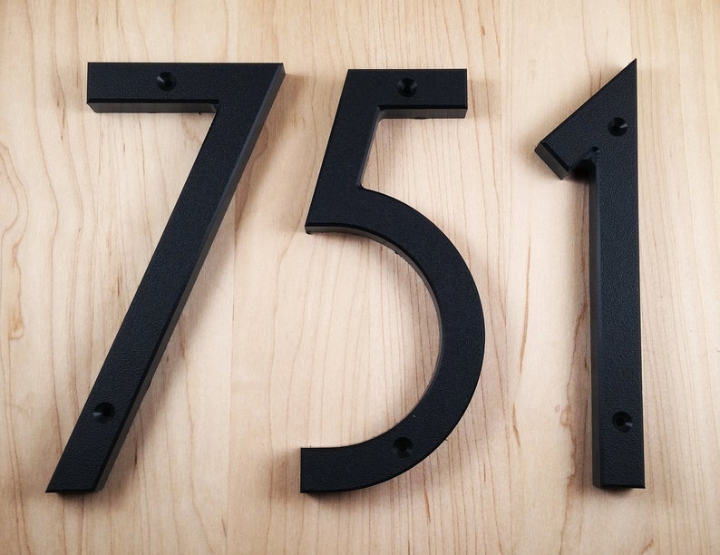 6 Inch Art Deco & Modern House Numbers Letters Etsy Canada