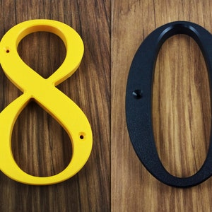 8 Inch Traditional Modern House Numbers Letters - Etsy